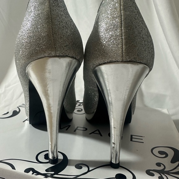 Rampage Dressy Gracee High Heel Peep Toe Size 81/2M with box - Picture 9 of 10